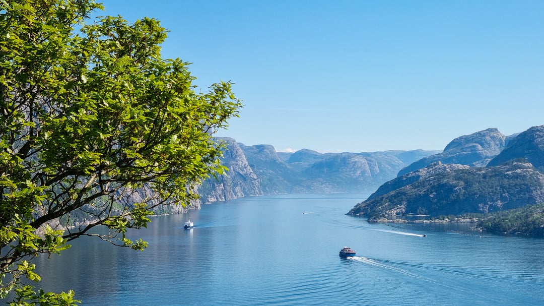 Cruzeiro pelo Lysefjord saindo de Stavanger